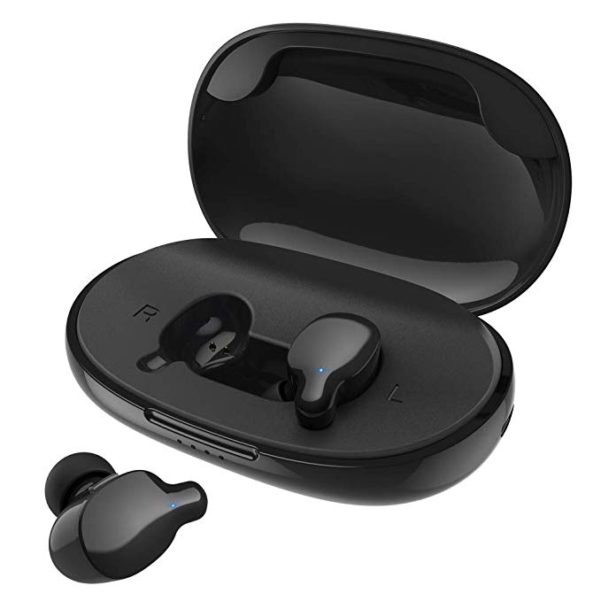 Wireless Earbuds,Klearlook Bluetooth 5.0 True Wireless Bluetooth Earbuds 3D Stereo Sound Wireless Headphones Built-in Microphone [44 Hours Play Time][Sweatproof] for iPhone Android PC Call and Music