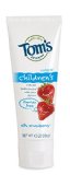 Toms of Maine Fluoride Free Childrens Toothpaste Silly Strawberry 42 oz 3 Piece