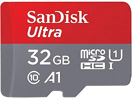 SanDisk 32GB Ultra microSDHC UHS-I Memory Card with Adapter - 98MB/s, C10, U1, Full HD, A1, Micro SD Card - SDSQUAR-032G-GN6MN Without SD Adapter [Imported]