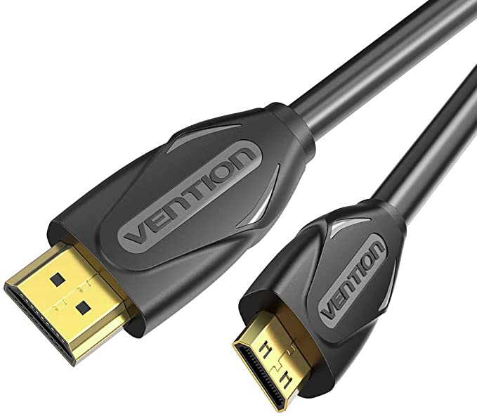 VENTION Mini HDMI to Standard HDMI Cable,High Speed Mini HDMI Cable Support 1080P Full HD for Tablets, Digital Cameras, Camcorders, MP3 Players, etc (3m)