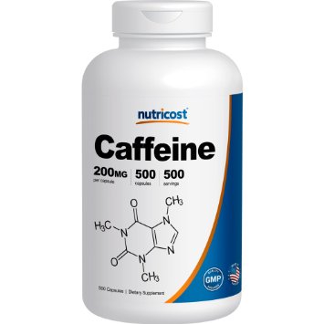 Nutricost Caffeine 500 Capsules; 200mg Per Capsule