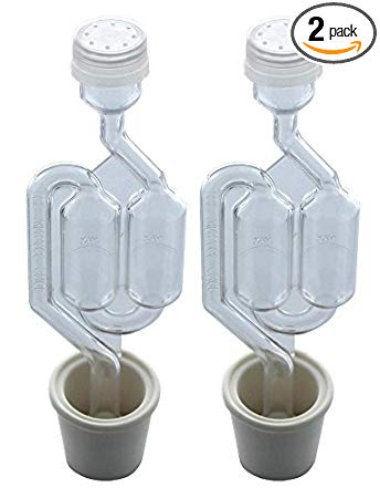 Twin Bubble Airlock and Carboy Bung (Pack of 2)
