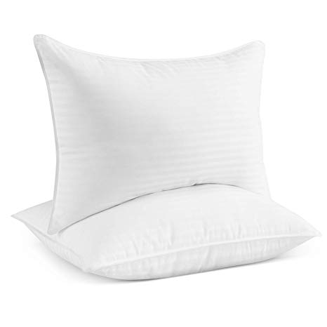 Beckham Hotel Collection Gel Pillow (2-Pack) - Luxury Plush Gel Pillow - Dust Mite Resistant & Hypoallergenic - King