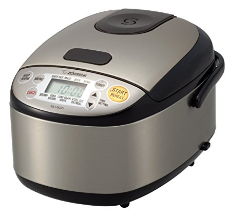 Zojirushi NS-LGC05XB Micom Rice Cooker & Warmer, Stainless Black