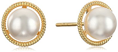 10k Gold Swarovski Birthstone Dainty Stud Earrings
