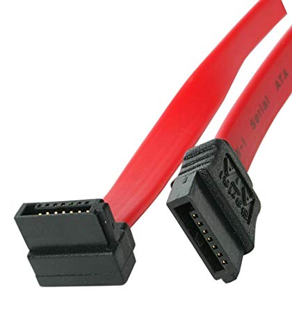 BattleBorn 3 ft SATA Cable Right Angle to Straight 3 Foot 36 inch 90 Degree