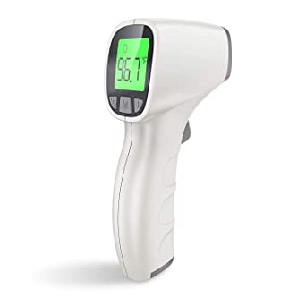 Jumper Non-Contact Infrared Thermometer, with Digital Readings in °C / °F, Fever Alert, Mute Function, Backlit LCD Screen& 20 Readings Stored