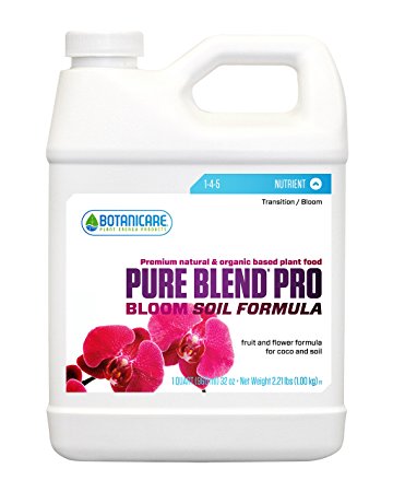 Botanicare PURE BLEND PRO Bloom Soil Nutrient 1-4-5 Formula, 1-Quart