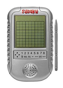 Electronic Sudoku Handheld Travel Game - Illuminated Touch Screen Puzzle is Great for Children and Adults
