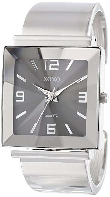 XOXO Women's XO1094 Silver-Tone Bangle Watch