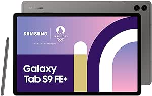 Samsung Galaxy Tab S9 FE  Tablette, 12.4'' Wifi 128Go, S Pen inclus, Batterie longue durée, Certification IP 68, Anthracite, Version FR