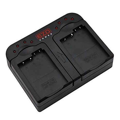 EZOPower LP-E8 / LPE8 Dual Battery Charger for Canon EOS Rebel T2i , T3i , T4i, T5i Digital SLR Cameras