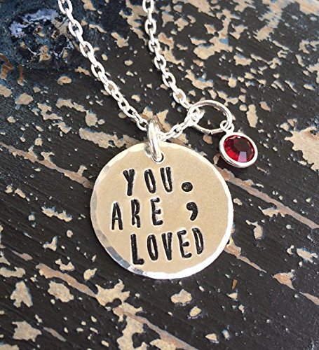 You Are Loved Semicolon Necklace
