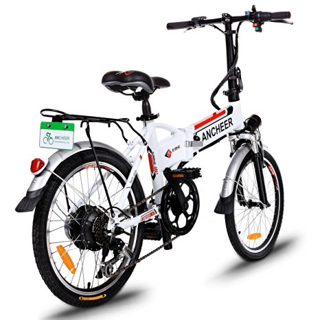 ANCHEER Power Plus Electric Mountain Bike with Lithium-Ion Battery Mountain Bike