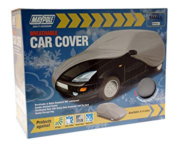 Maypole 9851 Breathable Full Car Cover, Grey, Small