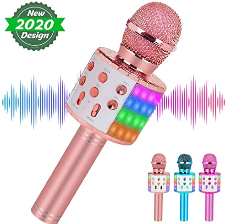 Most Popular Toys for 4 5 6 Year Old Girls Gifts,Wireless Karaoke Microphone for Kids Age 7-16,Hottest Birthday Presents for 8 9 10 11 12 Young Preteen