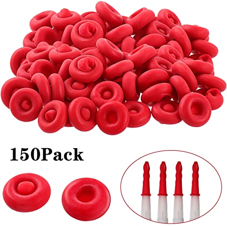 150 Pieces Caulk Cap Caulk Saving Cap Caulk Sealer Saver Open Caulking Tube for Sealing and Preserving, Red