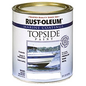 Rust-Oleum 206999 Marine Topside Paint, White, 1-Quart