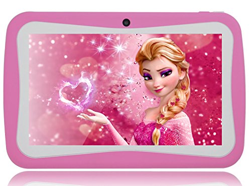 ZOOMPAD NOW QUAD CORE 7" KIDS ANDROID TABLET PC 5.1 DUAL CAMERA WIFI   NOW 8GB   NOW WITH BIGGER BATTERY   FREE SILICONE CASE   SCREEN PROTECTOR (PINK)