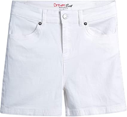 Dreamstar Girls' Shorts - Basic Stretch Twill Shorts (Big Girl)
