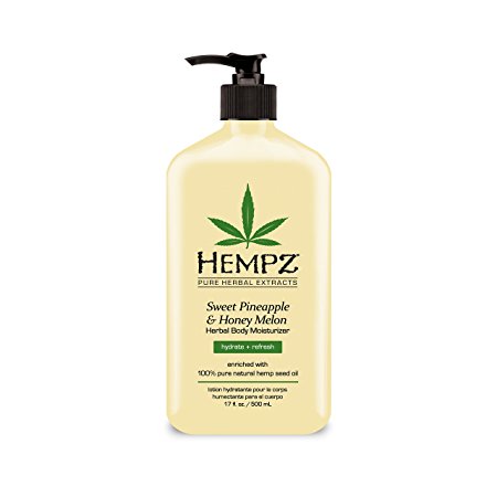 Hempz Sweet Pineapple and Honey Melon Herbal Body Moisturizer, 17 Ounce