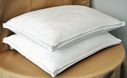 Natural Comfort ALLERGY SHIELDS Luxurious Down Alternative Pillows, King, 37 Oz fill, Set of 2
