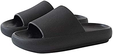 Slippers for Women and Men Quick Drying Slide Sandal with Thick Sole Non-Slip Soft Shower Slippers Open Toe Spa Bath Pool Gym House Sandals for Indoor & Outdoor