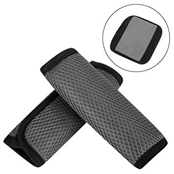 Baby Car Seat Strap Covers, Car seat Strap Pads, Stroller Belt Covers, Baby Seat Belt Covers, Stroller Accessories, Head Support, Shoulder Pads, Gray, M