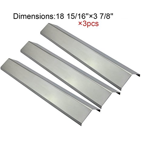 The Red BBQ 95051(3-pack) Stainless Steel Heat Plate/shield Replacement for Select Chargriller Gas Grill Models