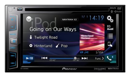 Pioneer AVH-X3800BHS In-Dash DVD Receiver with 62 Display Bluetooth SiriusXM-Ready HD Radio