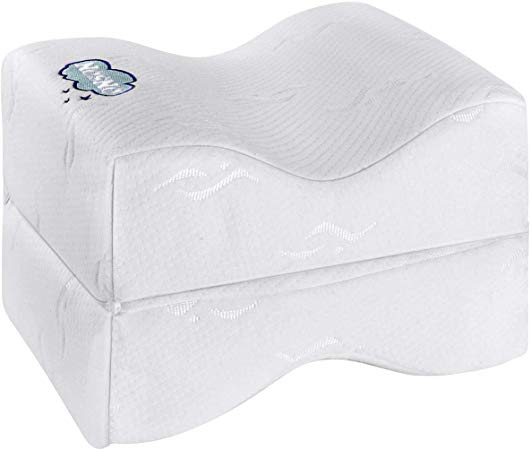 ONSON Orthopedic Knee Pillow,Leg Pillow for Sleeping,Sciatica Relief, Back Pain,Leg Pain,Pregnancy,Hip and Joint Pain-Memory Foam Wedge Contour