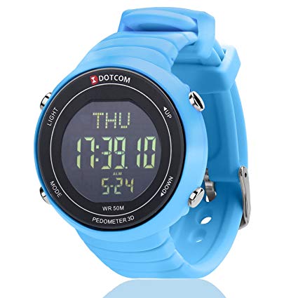 Sports Watches Waterproof Outdoor Pedometer Watch EL Backlight Pedometer Digital Watch Sport Wristband Watch
