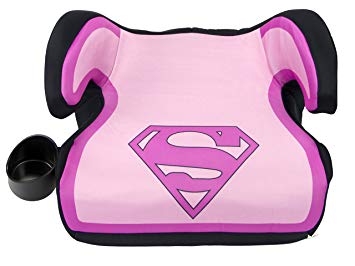 KidsEmbrace Supergirl Booster Car Seat, DC Comics Youth Backless Seat, Pink, 4801SPG