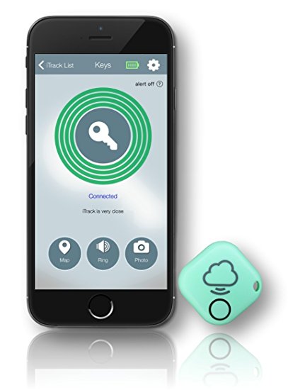 iTrack Key Finder, Phone, Pets. Any Item, Maps, Location, 2 Way Communication, selfie button