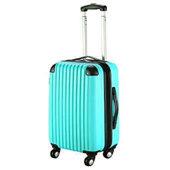 Goplus GLOBALWAY 20" Expandable ABS Carry On Luggage Travel Bag Trolley Suitcase