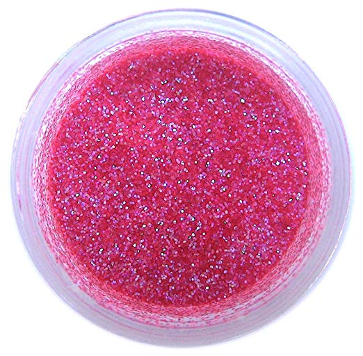 Pink Hologram Glitter Dust, 5 gram container