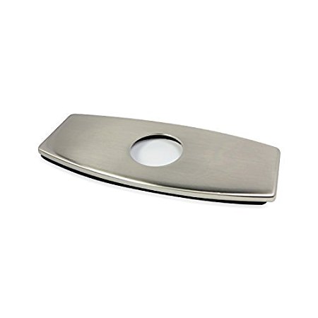 Decor Star PLATE-6B Bathroom Vessel Vanity Sink Faucet 4" Hole Cover Deck Plate Escutcheon Brushed Nickel