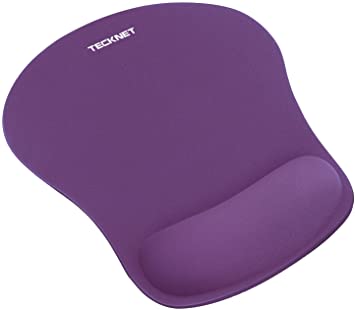 TECKNET Mouse Mat with Memory Foam Rest -Non-slip Rubber base- Special-Textured Water-Resistant Surface