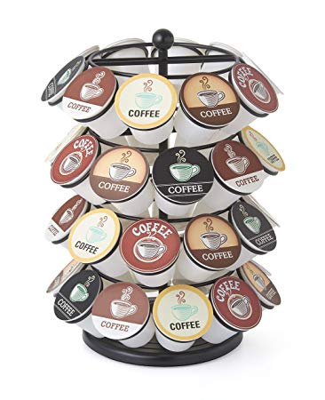 NIFTY 5640B 40 Capacity Carousel in Black. Smooth Spinning K-Cup Holder,