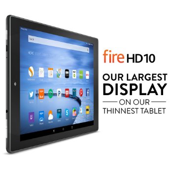 Fire HD 10 Tablet, 10.1" HD Display, Wi-Fi, 32 GB, Black