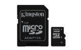 Kingston Digital 32 GB Class 4 microSDHC Flash Card with SD Adapter SDC432GBET