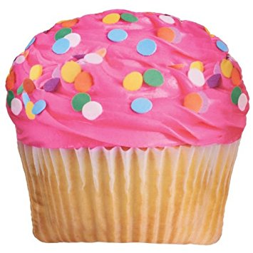 iscream Sweet Treats Pink Icing Cupcake Microbead Pillow