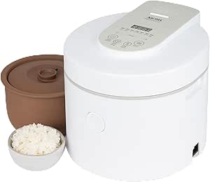 AROMA® Professional Rice Cooker with Purple Clay Cooking Pot, 6-Cup (Uncooked) / 12-Cup (Cooked), Healthy Grain Multicooker, Natural Ceramic, 3 Qt, White, ARC-7206P