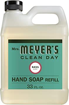 Mrs. Meyer’s Clean Day Liquid Hand Soap Refill, Basil, 33 fl oz