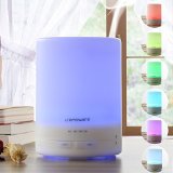 300ml Aroma Essential Oil DiffuserURPOWER Ultrasonic Air Humidifier with AUTO shut off and 8-10 HOURS Continuous Diffusing - 7 Color Changing LED Lights and 4 Timer Settings for Home SPA Baby Room