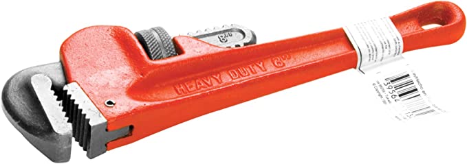PERFORMANCE TOOL W1133-8B Wilmar 8 in. Pipe Wrench (Bulk) Drop Forged Steel