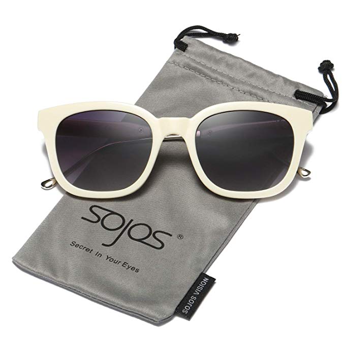 SOJOS Classic Polarized Sunglasses for Women Men Mirrored Lens SJ2050