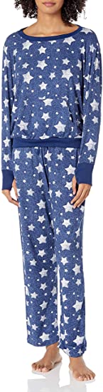 Mae Women's Poly Suede Comfy Cozy Pj Set