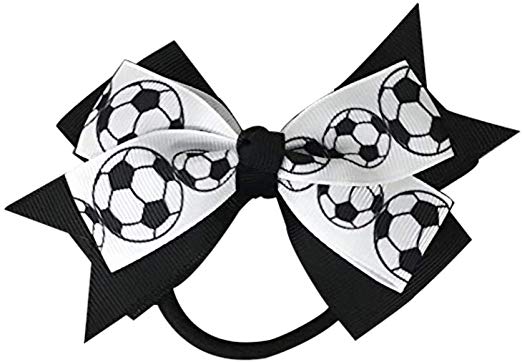 Infinity Collection Soccer Hair Accessories, Soccer Hair Bows, Soccer Bow for Girls, Soccer Gift