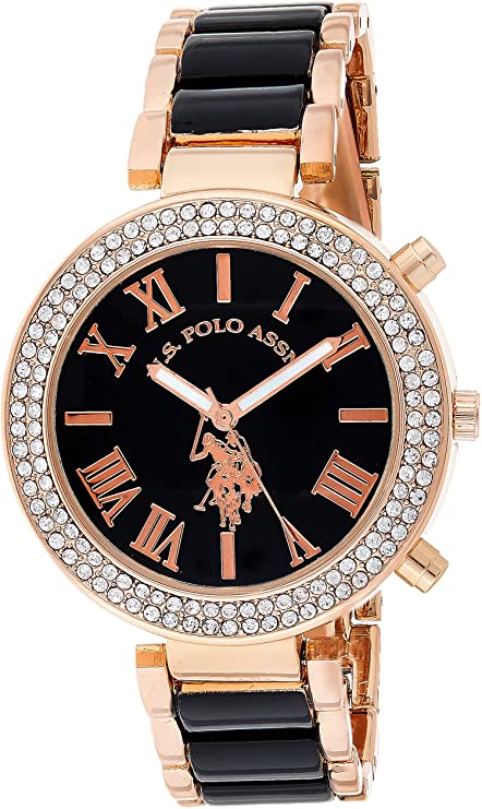 U.S. Polo Assn. Women's USC40090 Rose Gold-Tone Dress Watch